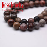 Natural Petrified Wood Stone Beads 15'' Strand 6/8/10/12 mm DIY Jewelry Making
