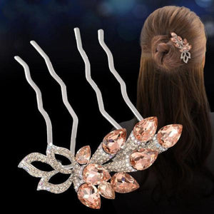Crystal Flowers Hair Comb for Mother