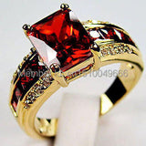 Women's Radiant Crystal Ring Size:6-8