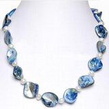 Irregular Shell AA Pearl Necklace,6-7mm Freshwater Choker