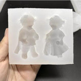 Little Prince and Princess Bear Silicone Mold for Resin Jewelry