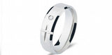 Creative Cross Couple Rings Stainless Steel