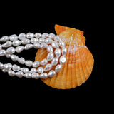 Baroque 8-9mm Keshi Pearl Strand Necklace