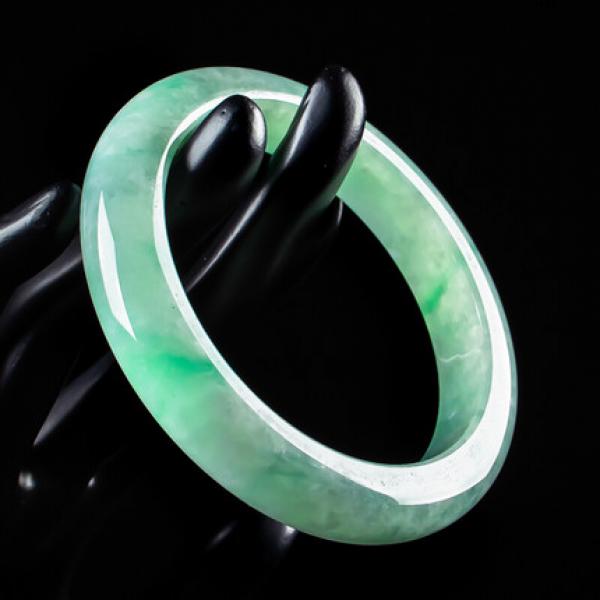 Natural Burmese Jade Light Green Bracelet Princess Jewelry Gift