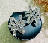 Bow Crystal Diamond Zircon Earrings