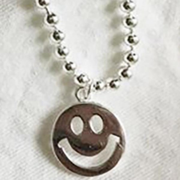 925 Silver Smile Face Beads Chain Bracelet for Women