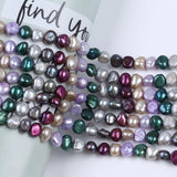 7-8mm Mixed Baroque Pearls Necklace DIY Beads