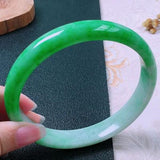 Natural Burma Jade 54mm-62mm Princess Bracelet Gift for Her