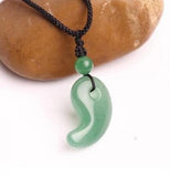 Natural Crystal Pendant Dongling Jade Magatama Tai Chi Yin Yang Fish