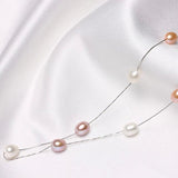 Pearl Necklace 925 Sterling Silver Choker Pendant Jewelry Gift