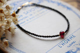 5A Garnet & Spinel Faceted Beads Bracelet 7''-8''