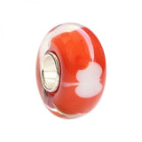 925 Sterling Silver Cartoon Rabbit Glass Charm Bead European Bracelet