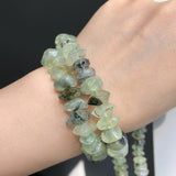 6x11mm Green Prehnita Jades Loose Spacer Beads for Jewelry Making DIY Bracelets