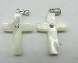 Cross Shell Pendant for DIY Jewelry Making Necklace
