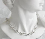 SHANICE 925 Sterling Silver INS Tattoo Choker Stretch Necklace