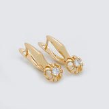 Love Round Zircon Wedding Party Earrings