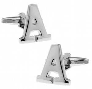 Men's English Letter Cufflinks Wholesale&retail Silver Copper Novelty Gift