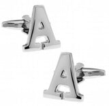 Men's English Letter Cufflinks Wholesale&retail Silver Copper Novelty Gift