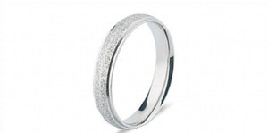 Matte Stainless Steel Couple Rings