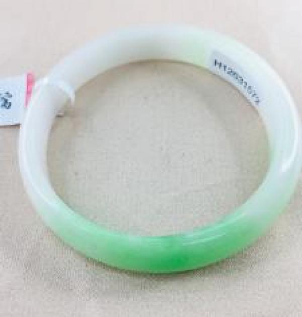 Zheru Jewelry Natural Jadeite Bracelet Elegant Spring 52-61mm Gift