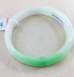 Zheru Jewelry Natural Jadeite Bracelet Elegant Spring 52-61mm Gift