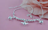 925 Sterling Silver Angel Egg Anklet