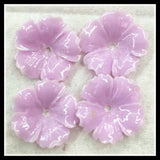 20pcs 20mm Flower Beads Middle Hole DIY Jewelry Findings Many Colors