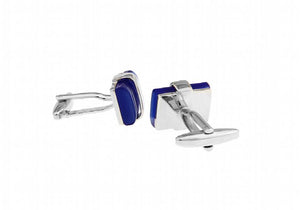 Men's Brass Stone Cufflinks Natural Square Stone Cuff Links