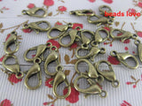 100Pcs/lot Zinc Alloy Jewelry Findings Lobster Clasp Hooks Vintage Clasps 12mm