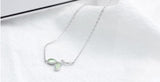 925 Silver Bracelets Green Leaves Sweet Bracelets