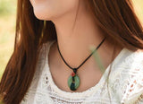 Dongling Jade Pendant Bone Chain Short Necklace