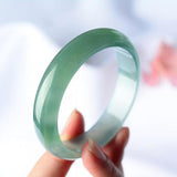 Burmese Jade Light Bracelet 54-62mm Princess Jewelry Gift