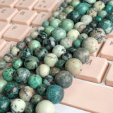 Green Howlite Turquoise Beads 6/8/10mm 15Inches