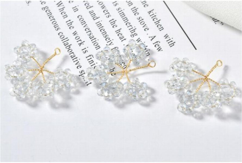 20pcs/lot Branch Shape Copper Floating Locket Charms DIY Jewelry Earring Making