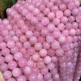 Madagascar Rose Quartzs Beads Pink Crystal Round Beads 6 8 10 mm
