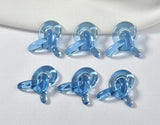 Acrylic Knotted Resin Patch DIY Earrings Material 6pcs