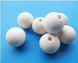 100pcs 20mm Natural Wood Spacer Beads Charm Finding DIY Jewelry Making
