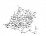 11x5mm Silver Screw Pins With Eye Bail for Chunky Pendant Making