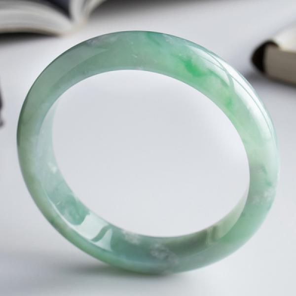 Burmese Jade Light 54-64mm Bracelet Princess Jewelry Gift