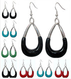 925 Sterling Silver Hoop Earrings with Gems