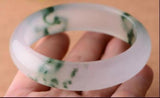 Green Jade Bangle Bracelet - Koraba