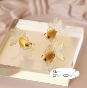 National Goldfish Earrings DIY Pendant Hairpin Jewelry