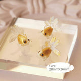 National Goldfish Earrings DIY Pendant Hairpin Jewelry
