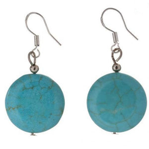 925 Silver Turquoise Dangle Earrings