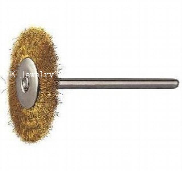 100pcs Jewelry Wire Brush Brass Wheel Polishing Brush