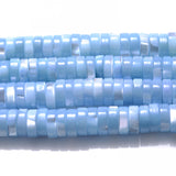 180pcs 6mm Round Natural Shell Spacer Beads Heishi Disk Jewelry Beads