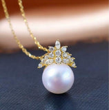 Natural Akoya Pearl Pendant Necklace 10.2mm