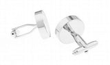 Wheel of Fortune Roulette Cufflinks in Brass, Red Color