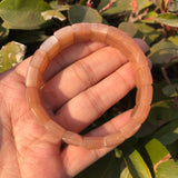Peach Moonstone Sunstone Bracelet Healing Stone Women Jewelry Gift