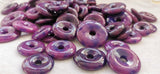 2pcs Sugilite Purple Violet Jadeite Jade Donut Beads 30mm 35mm 40mm
